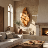 Rustic live edge wood wall clock, bedroom decor, natural, unique, handcrafted, image 8 of 8.