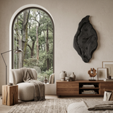 Rustic live edge wood wall clock, ideal for bedroom decor. Unique, natural wood grain. Image 4 of 8.