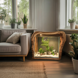 Spry Interior Rustic Live Edge Solid Wood Aquarium Frame