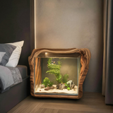 Spry Interior Rustic Live Edge Solid Wood Aquarium Frame